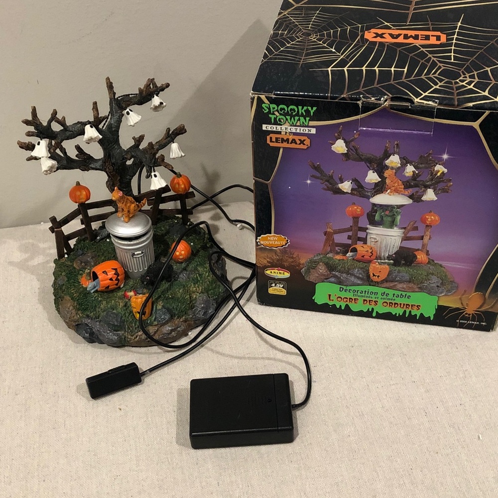 Lemax Spooky Town Garbage Ghoul Rare Pls Read